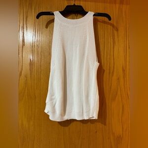 NWT: ALYA WHITE KNIT TANK